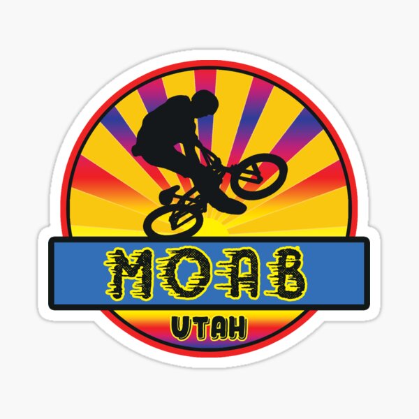 Item preview, MOUNTAIN BIKE MOAB UTAH BIKING MOUNTAINS designed and sold by DESTINATIONS DECAL.
