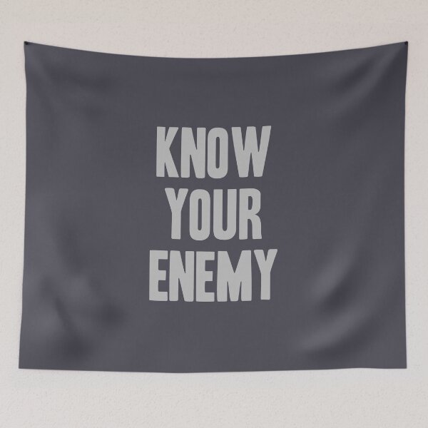 Item preview, Know Your Enemy, silver designed and sold by perezzzoso.