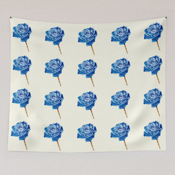 Item preview, Blue rose stillife on cream designed and sold by melaniesharp.