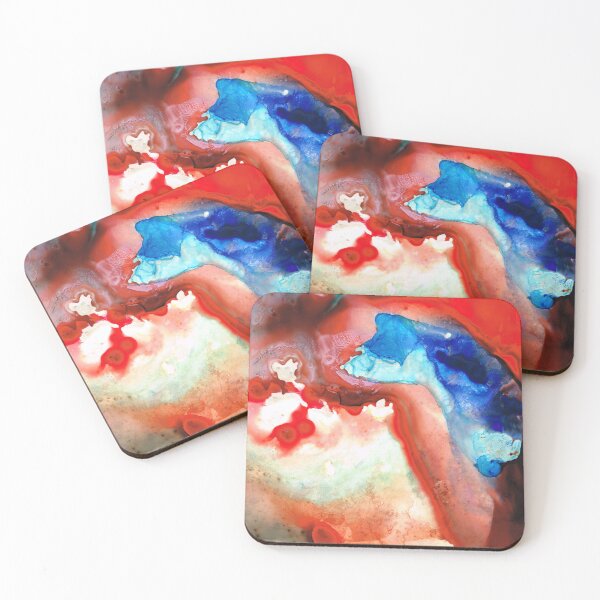 Item preview, Red and Blue Modern Abstract Art - Apostrophe - Sharon Cummings designed and sold by Sharon Cummings Art.