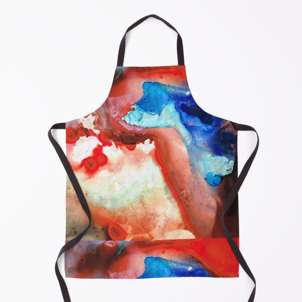 Item preview, Red and Blue Modern Abstract Art - Apostrophe - Sharon Cummings designed and sold by Sharon Cummings Art.