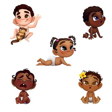 Artwork thumbnail, Cute babies by Jade AMORY