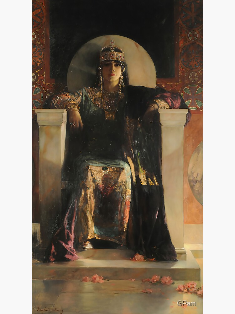 Saint Empress Theodora Enthroned-Jean Joseph Benjamin-Constant by GPam
