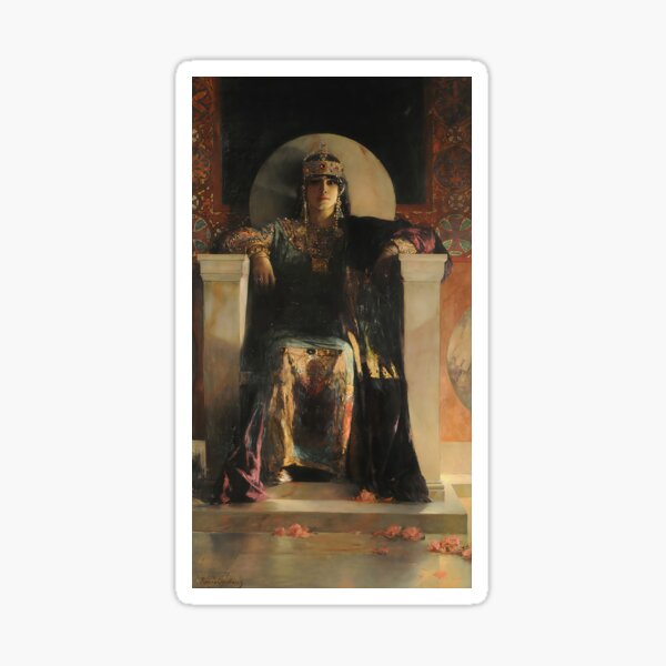 Saint Empress Theodora Enthroned-Jean Joseph Benjamin-Constant Sticker