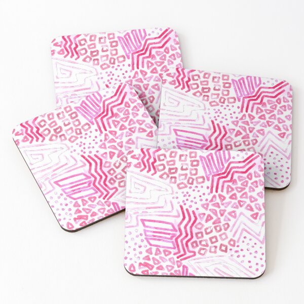 Item preview, Pink Geometric Collage designed and sold by Mitchell Sisters.