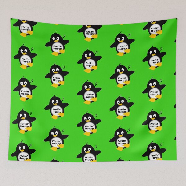 Item preview, Feeling Happy Black Penguin designed and sold by HappyLife4U.