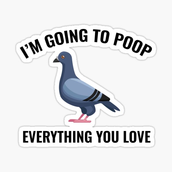 MAGNET Funny Humor Bird Pigeon Holy Crap I Really DO Have Pigeon Toes