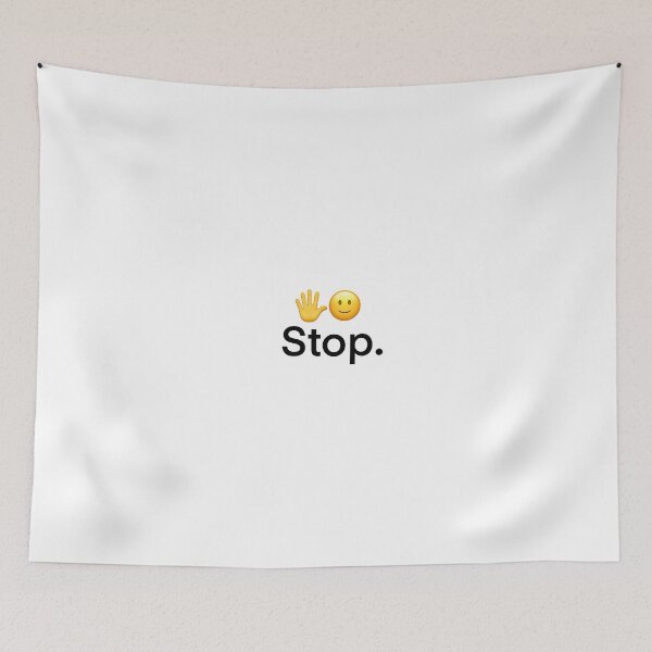 Item preview, Stop emoji face meme funny designed and sold by freya kelly.