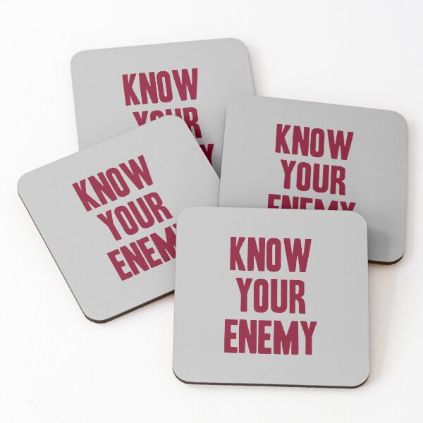 Item preview, Know Your Enemy, burgundy designed and sold by perezzzoso.
