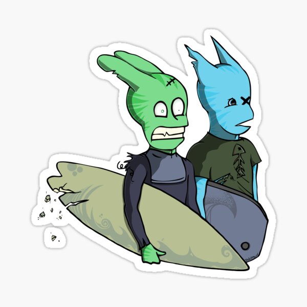 Surf Hardcore Sticker