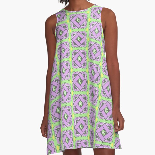 Random Pattern Design 1503 A-Line Dress