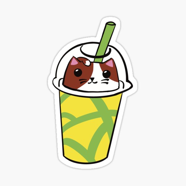 Charlie the Cattuccino Kitten Sticker