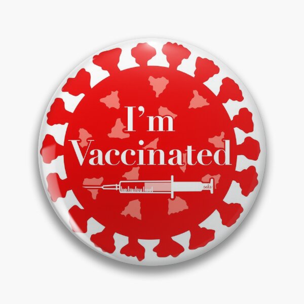 Item preview, “I’m Vaccinated” sticker, voting sticker style designed and sold by spicyaahe.