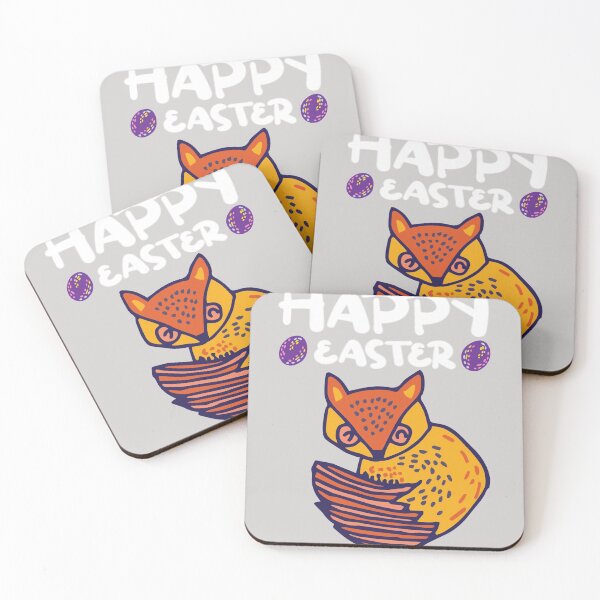 Item preview, Happy Easter Fox Cute Easter Bunny Egg Hunt  designed and sold by GINIART.