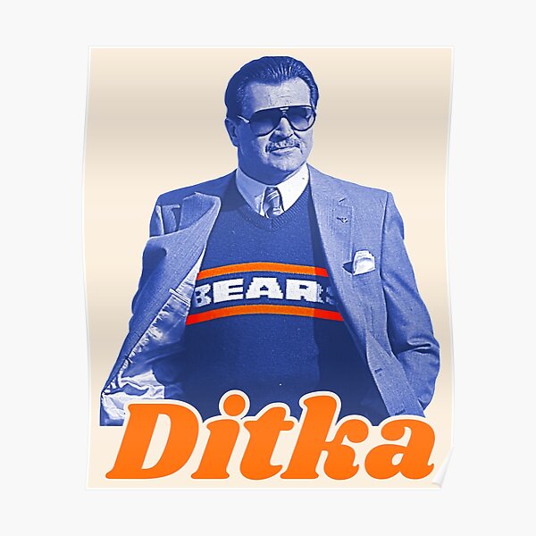 1986 Poster Chicago Bears Super Bowl Champions 1985 Ditka Payton Fridge  Dent