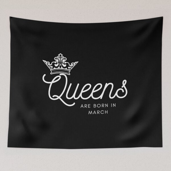 Item preview, Queens are born in March designed and sold by JokesAndFun.