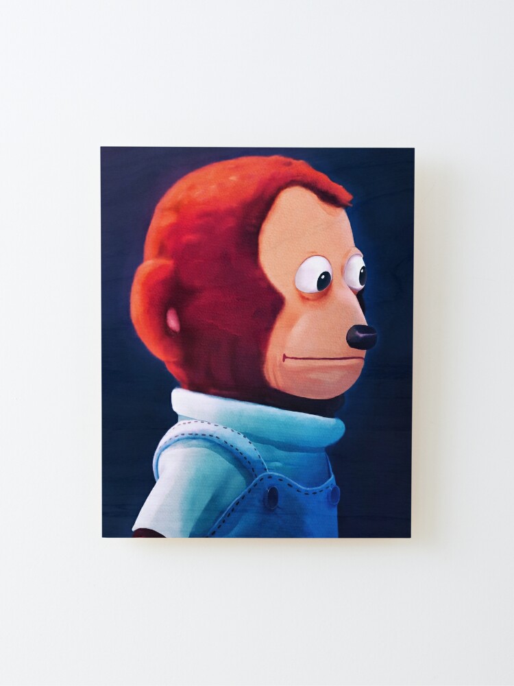 Awkward Monkey Looking Away Puppet Meme Art Board Print for Sale by  Barnyardy