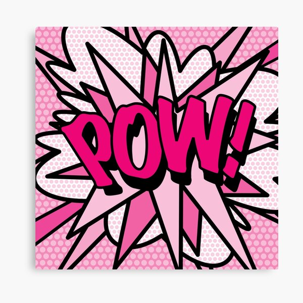Item preview, POW Pink Comic Book Pop Art Modern Fun Typography Design designed and sold by theimagezone.