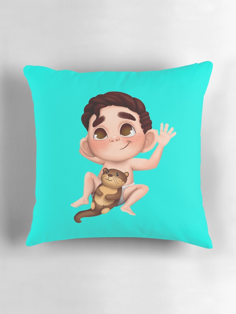 Thumbnail 3 of 4, Pillow, Baby Amaury designed and sold by jadeamory-art.