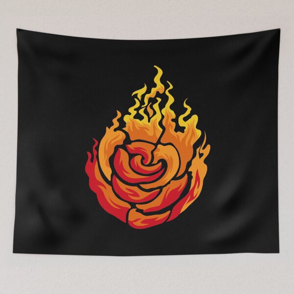 Item preview, Flame Rose Fire Flower Flames Burn Burning designed and sold by BEAST NYC.