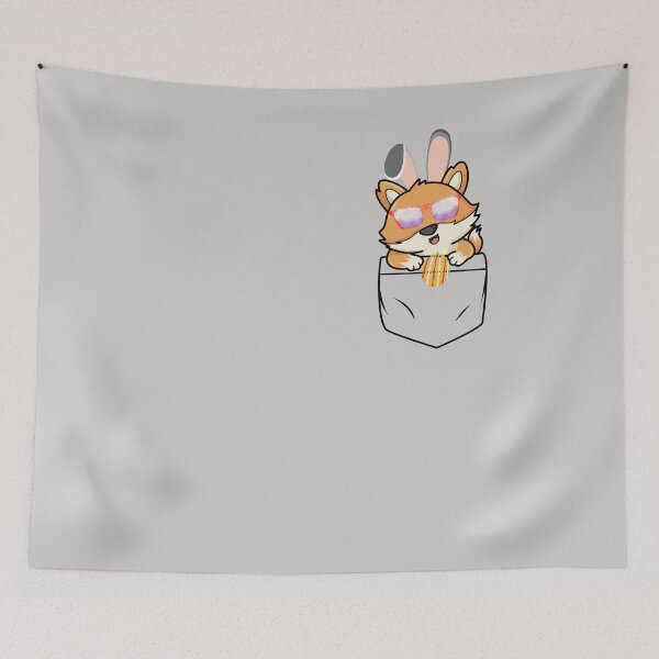 Item preview, Pocket Fox Bunny Egg Easter Day Beautiful Fox pocket animal designed and sold by GINIART.