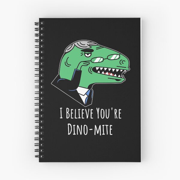 Item preview, I Believe You're Dino-Mite (White Text) designed and sold by SquishStitches.