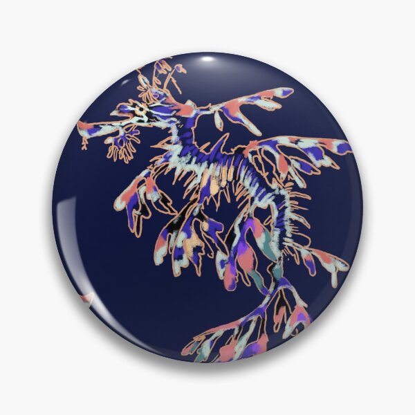 Item preview, Sea dragon - blue background designed and sold by Caroline Bochud.