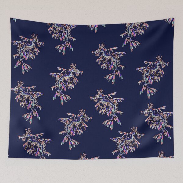 Item preview, Sea dragon - blue background designed and sold by Caroline Bochud.