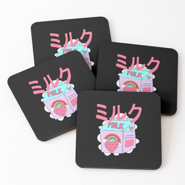 Item preview, Japanese Kawaii Strawberry Milk Shake  designed and sold by TheaDesign.