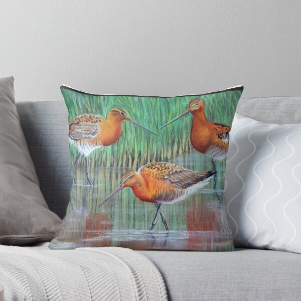 Item preview, Black-tailed godwits pastel painting designed and sold by Jo Dale.
