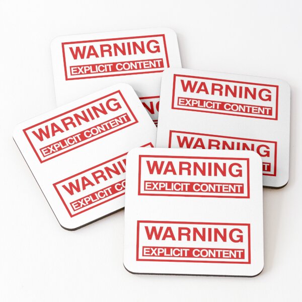Item preview, Warning Explicit Content Sticker designed and sold by HappyDays-.