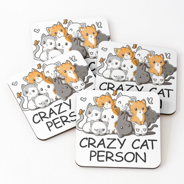 Item preview, Crazy Person with Cats designed and sold by WolfGraphics.