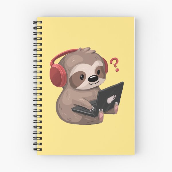Item preview, Confused Sloth with a Laptop designed and sold by Pameloo.