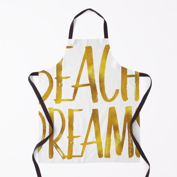 Item preview, Beach Dreams - Metallic gold in inspiring coastal quote designed and sold by SilverSpiral.