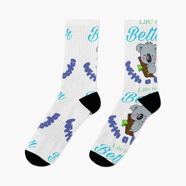 Item preview, Life is better with a koala shirts, life is better with a koala mask, life is better with a koala nice mugs, amazing gift for koala lovers, life is better with a koala shower curtains   designed and sold by Poussyarts.