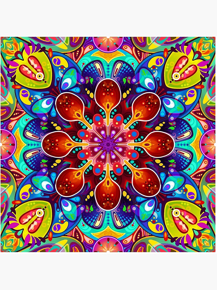 Thumbnail 5 of 5, Acrylic Block, Colorful pattern 1 designed and sold by jadeamory-art.