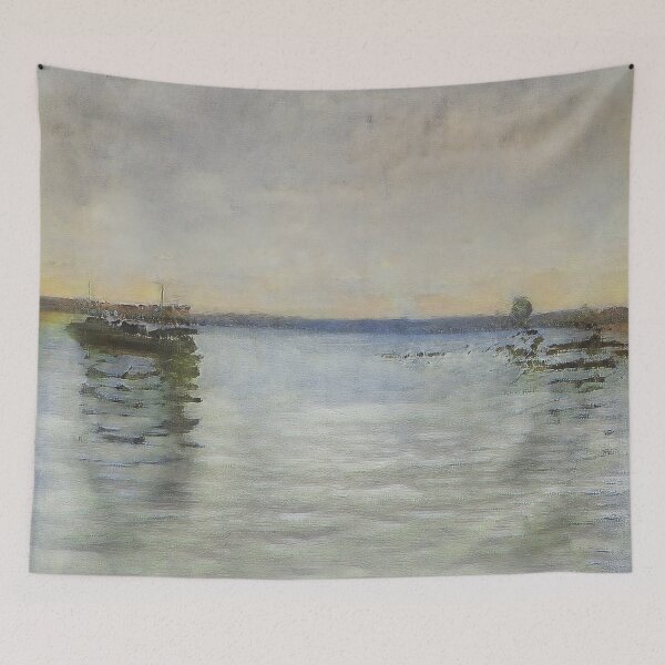 Item preview, Boat on a Lake designed and sold by aigallery-io.
