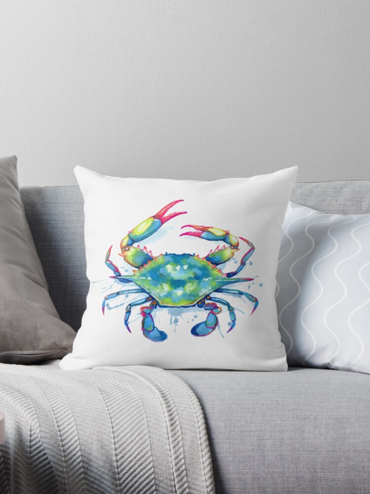 Crab 2024 outdoor pillow