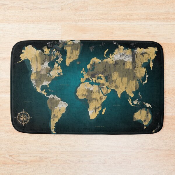 Item preview, world map poster  designed and sold by Arctic frame studio.
