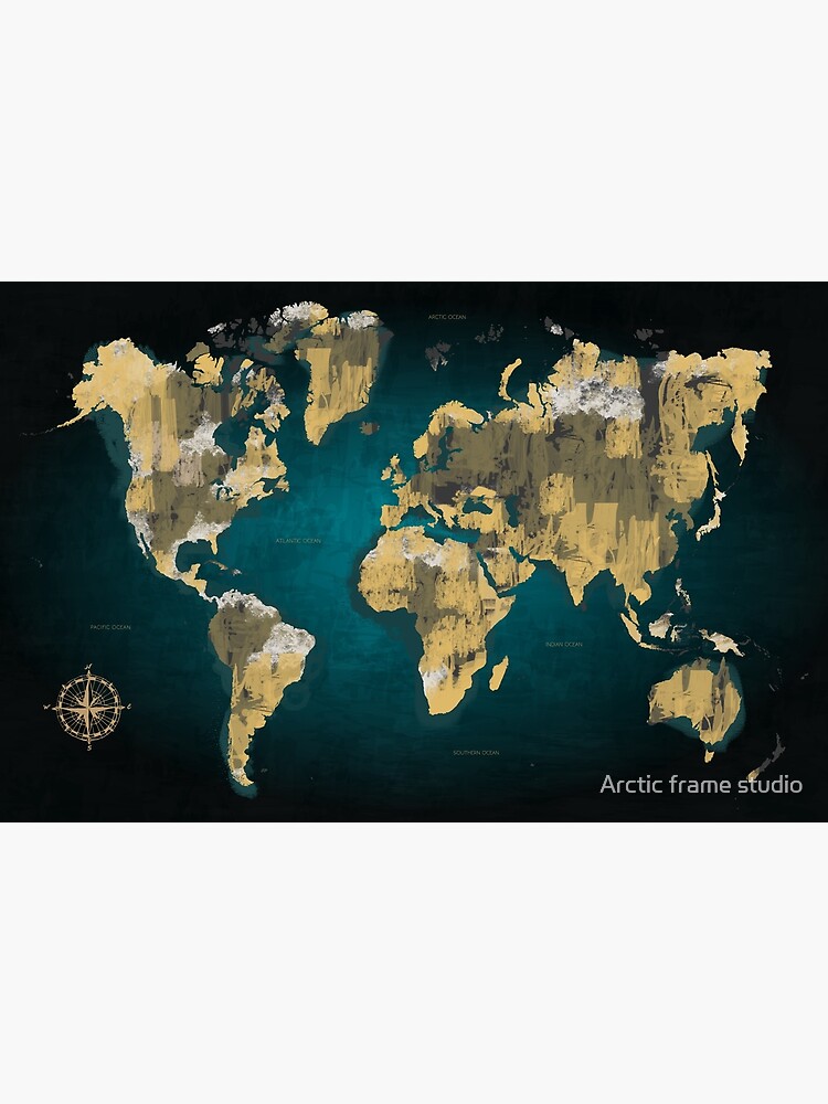 "world map poster " Poster for Sale by Caravanstudio Redbubble