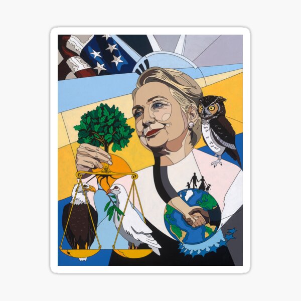 In Honor of Hillary Sticker