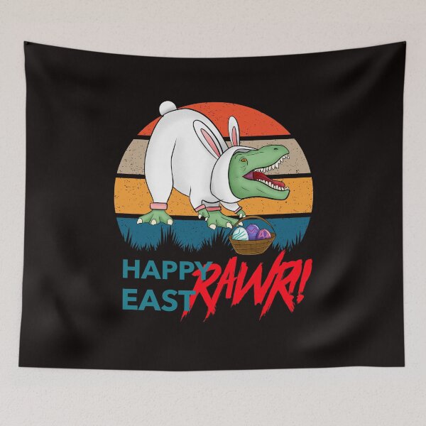 Item preview, Happy EastRAWR!! Easter T-rex designed and sold by davestees506.