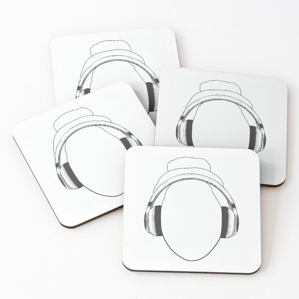 Item preview, Face of a woman with headphone designed and sold by Marianne1108.