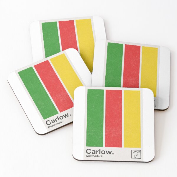 Item preview, County Carlow, Ireland - Retro Style Minimalist Poster Design  designed and sold by AestheticNow.