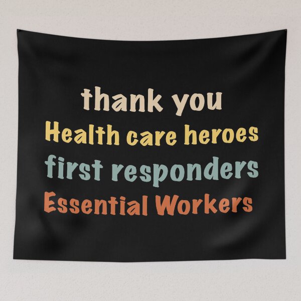 Item preview, thank you, Health care heroes, first responders, Essential Workers designed and sold by Yanbus.