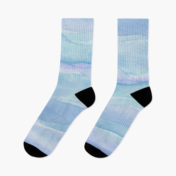Item preview, Blue and Purple Ocean Layers - Abstract Watercolor Pattern designed and sold by blueskywhimsy.