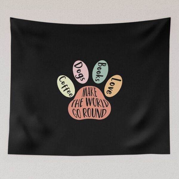 Item preview, Coffee and Dogs and books and love make the world go round designed and sold by Luxury-Outfits.