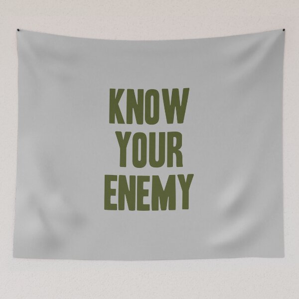 Item preview, Know Your Enemy, green designed and sold by perezzzoso.