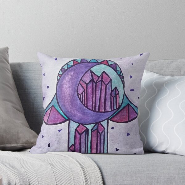 Item preview, Amethyst Moon Hamsa by Harriette Knight designed and sold by harrietteknight.