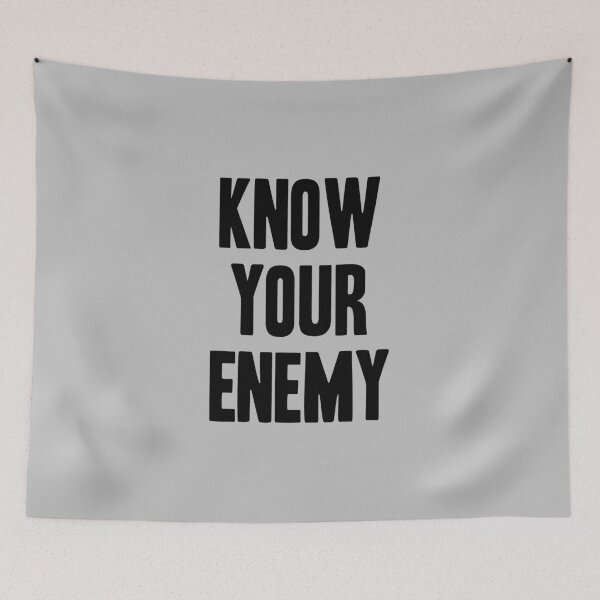 Item preview, Know Your Enemy, black designed and sold by perezzzoso.